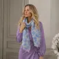 Preview: Cute Stuff, cashmere Schal, LeoBig, milky syk, hellblau, style