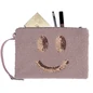 Preview: Cute Stuff Smiley-Clutch mit Platz für Notizbuch, Stift und Kosmetik