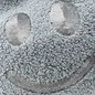 Preview: Nahaufnahme des matten dunkelgrauen Pailletten-Smileys