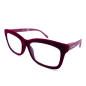 Preview: Doubleice reading glasses Bloom Velvet red, side
