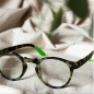 Preview: Doubleice Lesehilfe Round Demi Fluo turtle-gruen soft touch, style