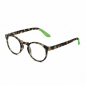 Preview: Doubleice Lesehilfe Round Demi Fluo turtle-gruen soft touch