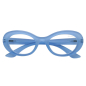 Preview: Doubleice reading glasses Sorbetto Cat-Eye blue, front