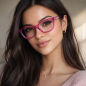 Preview: Doubleice reading glasses fuchsia pink, style