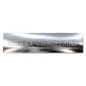 Preview: Embacollage SILVIO Weihnachtsaufkleber in glänzendem Silbermetallic mit blindgeprägtem Schriftzug MERRY CHRISTMAS, 15 × 3,5 cm