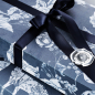 Preview: folding gift box blue forest style