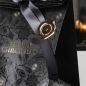 Preview: Geschenktasche Black Magic Forrest, Geschenkverpackung, Geschenktasche, embossed merry Christmas, schwarz, style