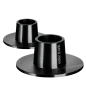 Preview: Ester-Erik Candle Holder matte black set of 2