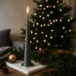 Preview: Ester-Erik Cone Candle dark slate, 25cm, XMas style