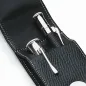 Preview: Graf von Faber - Castell, Stiftetui 2er- Leder schwarz, detail
