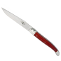 Preview: Forge de laguiole Steakmesser, komprimertes Gewebe, rot