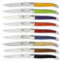 Preview: Forge de laguiole Steakmesser, komprimertes Gewebe, Set 9 Farben