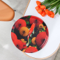 Preview: Gangzai round Tray, Koikoi Kujaku paint Lacquer multicolor, style