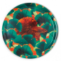 Preview: Gangzai round Tray, Orangino paint Lacquer multicolor, front