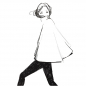 Preview: Garance-Dore, Art Print, Post, my cape, black, Illustration, front