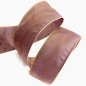 Preview: Geschenkband, Change, 2tone, aubergine, 38 mm