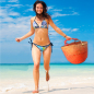 Preview: Guanabana Tote Canasto Bag S, Iraca, toasted orange-creme, style