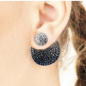 Preview: KMO; Ohrstecker Joy mit Kamelite schwarz, style