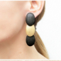 Preview: KMO Ohrstecker, Marcie schwarz-gold, style