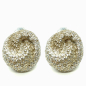 Preview: KMO Earclips Filo Glitter gold, front