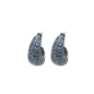 Preview: KMO-Ohrstecker-Fizzy blau-silber, front
