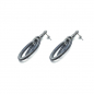 Preview: KMO-Earrings-Slop, drop look black-blue, side