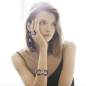 Preview: Kmo ring Cassandre violett, mit facettiertem großem Kristall, style