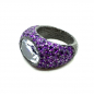 Preview: KMO ring silber, cabochon, amethyst