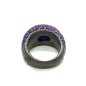 Preview: KMO ring silber, cabochon, amethyst, von innen