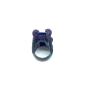 Preview: Kmo ring soli purple Camelite, with large faceted crystal, back