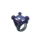 Preview: Kmo ring soli purple Camelite, with large faceted crystal