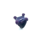 Preview: Kmo ring soli purple Camelite, with large faceted crystal, side