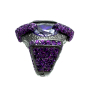 Preview: Kmo ring Da Vinci amethyst, facettierter Stein, front