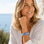 Preview: KMO, bracelet Cate, silver powder, Snake  light blue, style