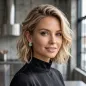 Preview: KMO-Ohrstecker-Slop-Tropfen look schwarz-blau, style