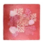 Preview: Travertine Coaster Corail Coral 20 x 20 cm by Trixi Gronau