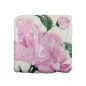 Preview: Travertin Untersetzer Pivoine Pfingstrose 10 x 10 cm von Trixi Gronau