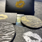 Preview: Kiss my kitchen Pop-Up Schwamm schwarz bedruckt Wild und Kiss gold Auswahl