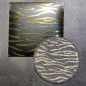Preview: Kiss my kitchen Pop-Up Schwamm schwarz bedruckt Wild gold, mit Geschenkverpackung, Frontansicht