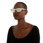 Preview: Komono Sonnenbrille Matt Lunar, Gläser leicht getönt rauchgrau, style