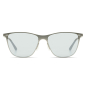 Preview: Komono Zane Sonnenbrille matt silber  Metallrahmen, blau getönte Gläser, front