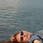 Preview: Komono Sunglasses Ava black, cat eye , solid smoke black lenses, style