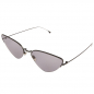 Preview: Komono Sunglasses Olivia black, solid smoke lenses cat-eye, side view