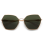 Preview: Komono Sonnenbrille Belle Expidition Galaxy night solid grün getönte Gläserr, front