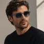Preview: Komono Sonnenbrille Devon Underwater Linsenfarbe hellblau bis gelb, Seitenansicht, style