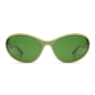 Preview: Komono Sunglasses Glitch  Moss, green, silver-black, front