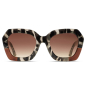 Preview: Komono Sonnenbrille Gwen bronze bobcat, solid braun getönte Gläser, Front