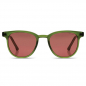 Preview: Komono Francis Sonnenbrille fern, dunkelgrün Gestell, Gläser dunkelviolett, front Ansicht