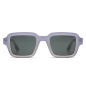 Preview: Komono Sunglasses Lionel Sky Gradient, transparent frame, lightblue to yellow, front view