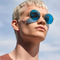 Preview: Komono Sonnenbrille Sheldon tuerkis, goldemes Gestell, türkise Gläser, style